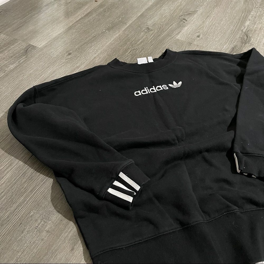 ADIDAS ORIGINALS Coeeze Fleece Sweatshirt In Black - Size S - Picture 12 of 15